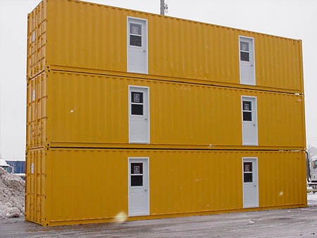 Folding container prefabricated house