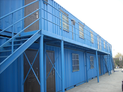 Folding container prefabricated house